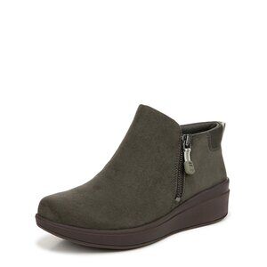 Women's Ankle Boots with Arch Support, Zipper Closure, 2.5 Inch Heel